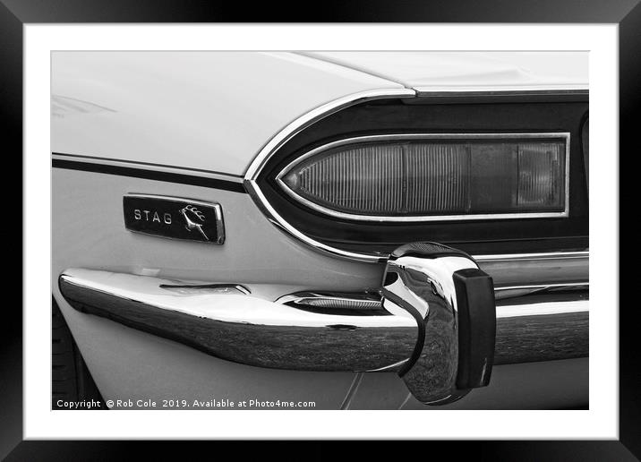 Triumph Stag Classic British Sports Car Framed Mounted Print by Rob Cole