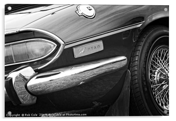 Triumph Stag Classic British Sports Car Acrylic by Rob Cole