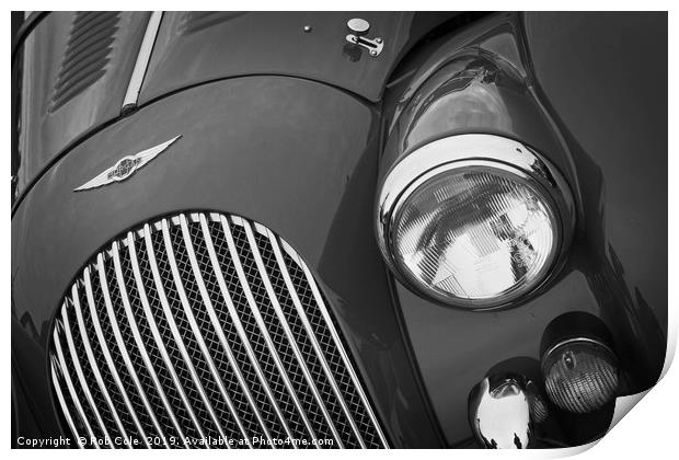 Morgan Sports Car Front Detail Print by Rob Cole