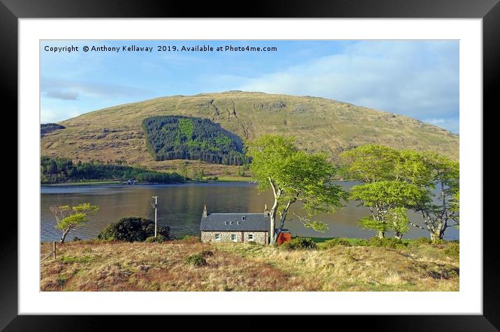            SEAVIEW COTTAGE KINGAIRLOCH             Framed Mounted Print by Anthony Kellaway