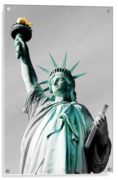 Lady Liberty Acrylic by Thomas Stroehle