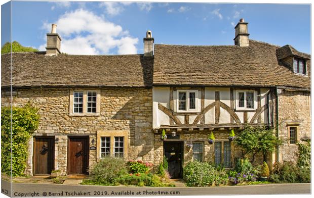 The Old Court House, Castle Combe village, England Canvas Print by Bernd Tschakert