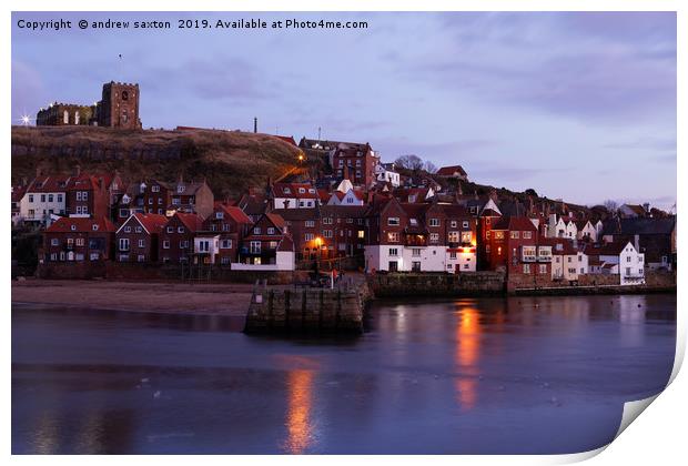 WHITBY LIVING Print by andrew saxton