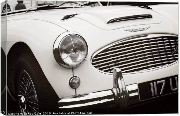 Austin Healey Classic Sports Car Front Canvas Print by Rob Cole