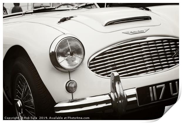 Austin Healey Classic Sports Car Front Print by Rob Cole