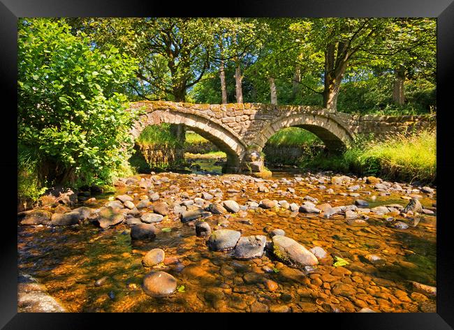 The Pack Horse Bridge Framed Print by David McCulloch