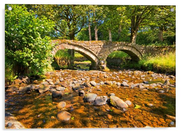 The Pack Horse Bridge Acrylic by David McCulloch