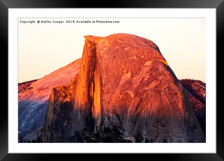 Half Dome. Framed Mounted Print by Ashley Cooper