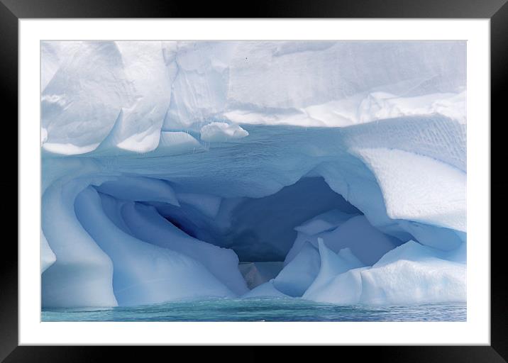 Blue iceberg 4 Framed Mounted Print by Ruth Hallam