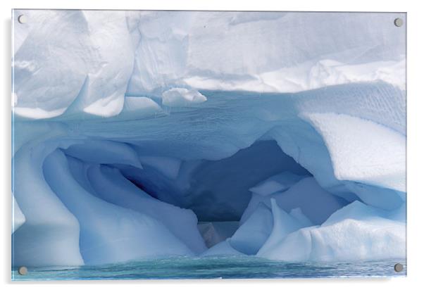 Blue iceberg 4 Acrylic by Ruth Hallam