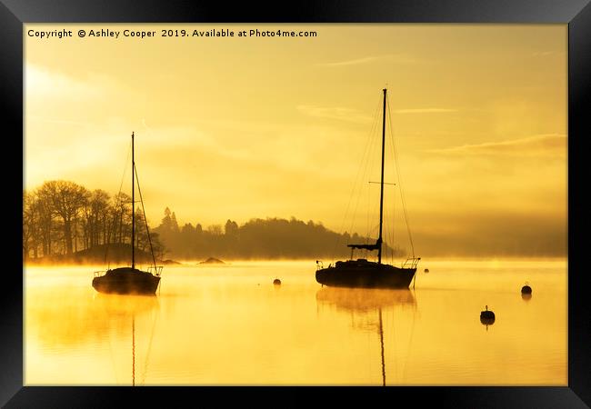 Tranquil dawn. Framed Print by Ashley Cooper