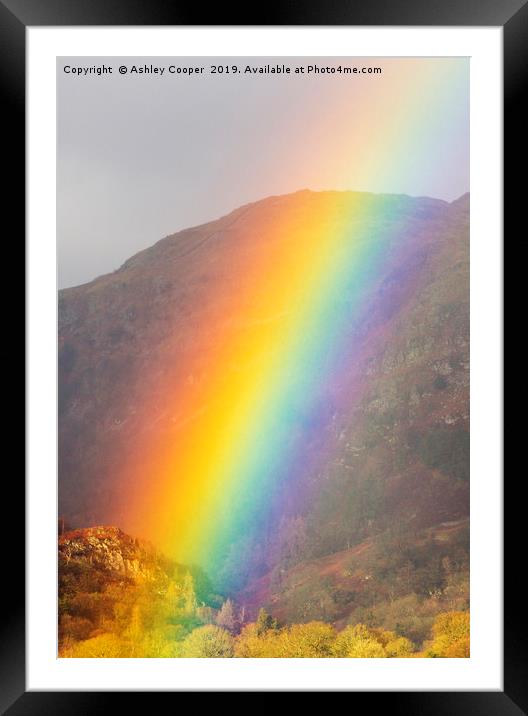 Rainbow. Framed Mounted Print by Ashley Cooper