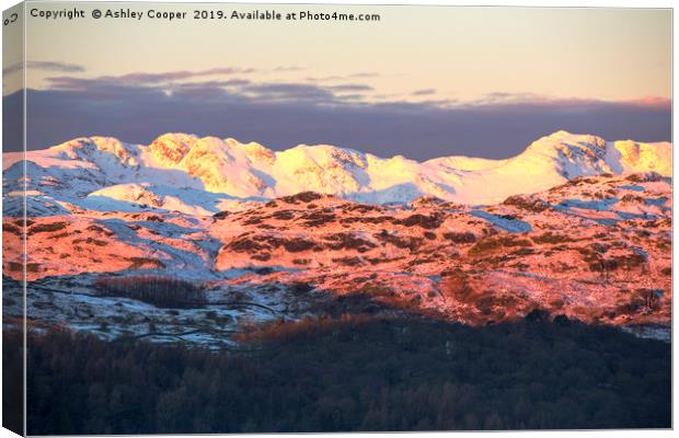 Langdales. Canvas Print by Ashley Cooper