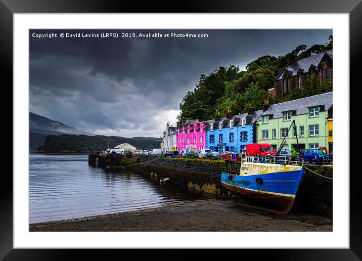 Portree Framed Mounted Print by David Lewins (LRPS)