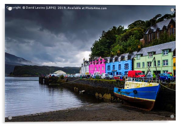 Portree Acrylic by David Lewins (LRPS)
