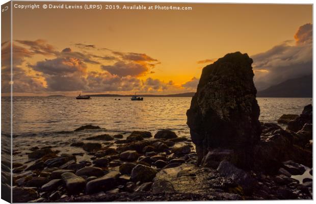 Elgol Sunset Canvas Print by David Lewins (LRPS)