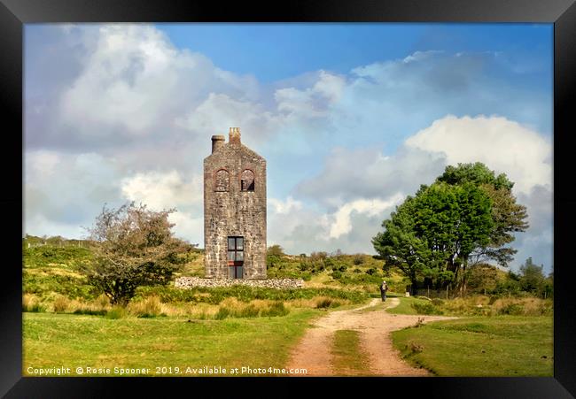 Houseman's Engine House at Minions Bodmin Moor Framed Print by Rosie Spooner