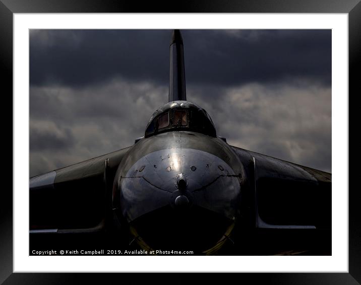 RAF AVRO Vulcan XM607 Framed Mounted Print by Keith Campbell