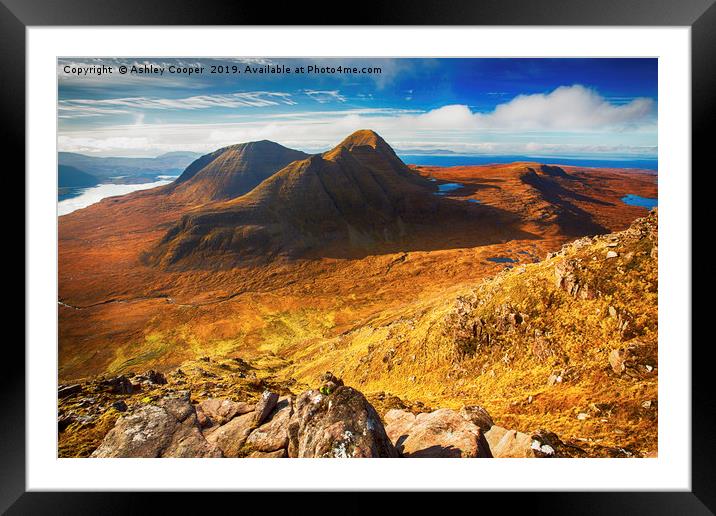 Highlands. Framed Mounted Print by Ashley Cooper
