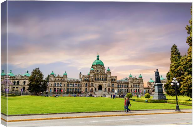 Early Morning In Victoria Canvas Print by Darryl Brooks