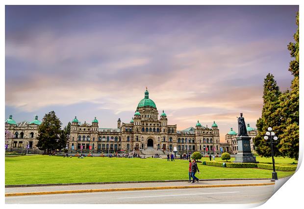 Early Morning In Victoria Print by Darryl Brooks