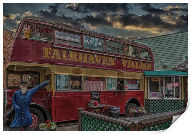 Fairhaven Fish and Chips Print by Darryl Brooks