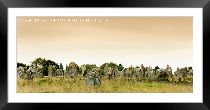 Carnac Sunrise Framed Mounted Print by DiFigiano Photography