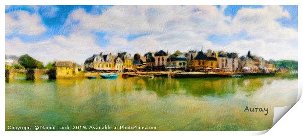 Auray Cityscape 1 Print by DiFigiano Photography