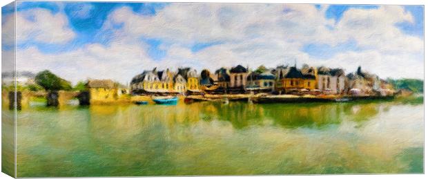 Auray Cityscape 2 Canvas Print by DiFigiano Photography