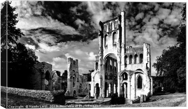 Abbaye de Jumieges 2 Canvas Print by DiFigiano Photography