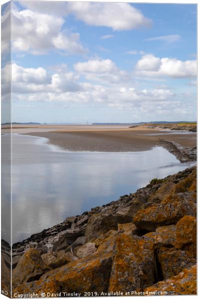 Tides Out Canvas Print by David Tinsley
