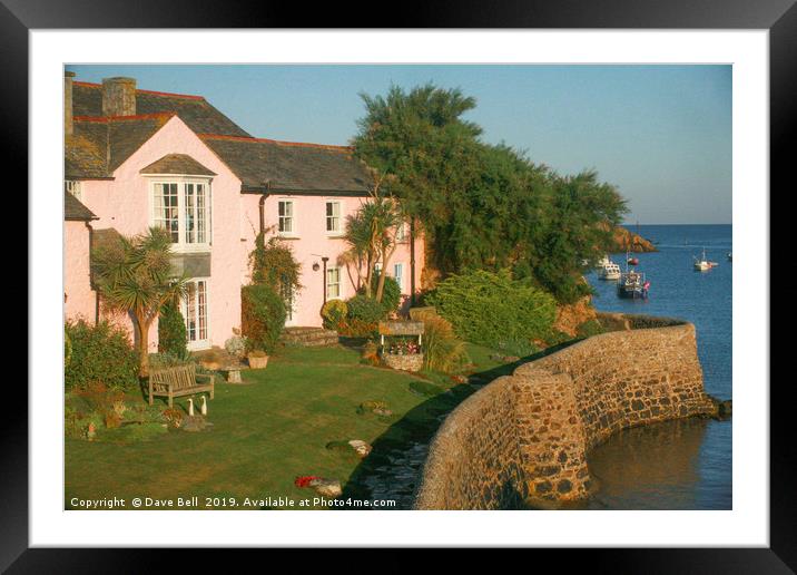 Cottage By The Sea Framed Mounted Print by Dave Bell