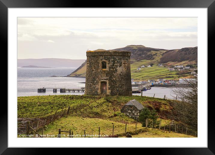 The Mysterious Uig Tower Framed Mounted Print by Jane Braat