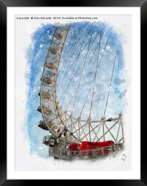 Eye in the Sky Framed Mounted Print by John Edwards