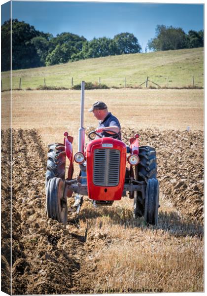 Timeless Ploughing Canvas Print by Jeremy Sage