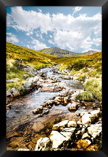 Mountain Streams Framed Print by Lrd Robert Barnes