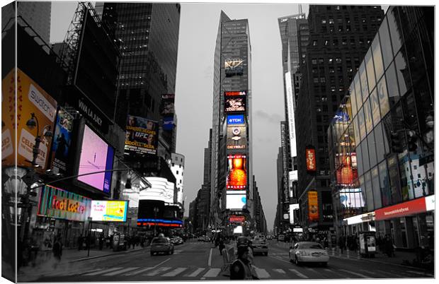 Time Square NY Canvas Print by Thomas Stroehle