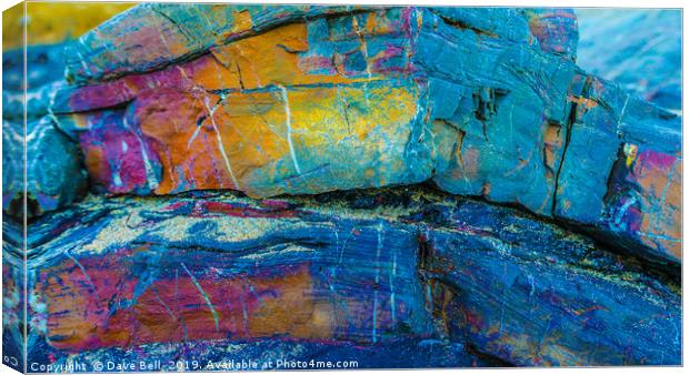 Rock in True colours Canvas Print by Dave Bell