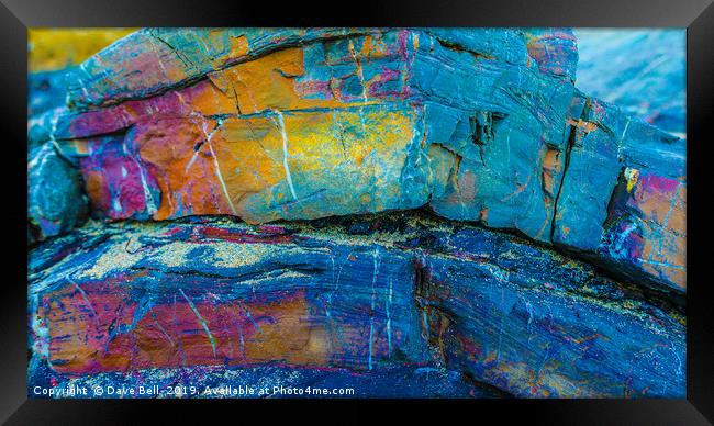 Rock in True colours Framed Print by Dave Bell