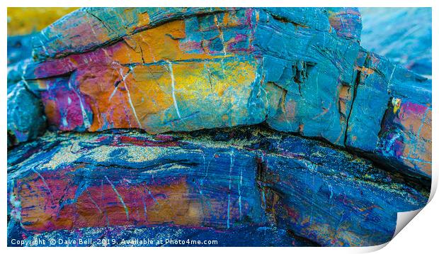 Rock in True colours Print by Dave Bell