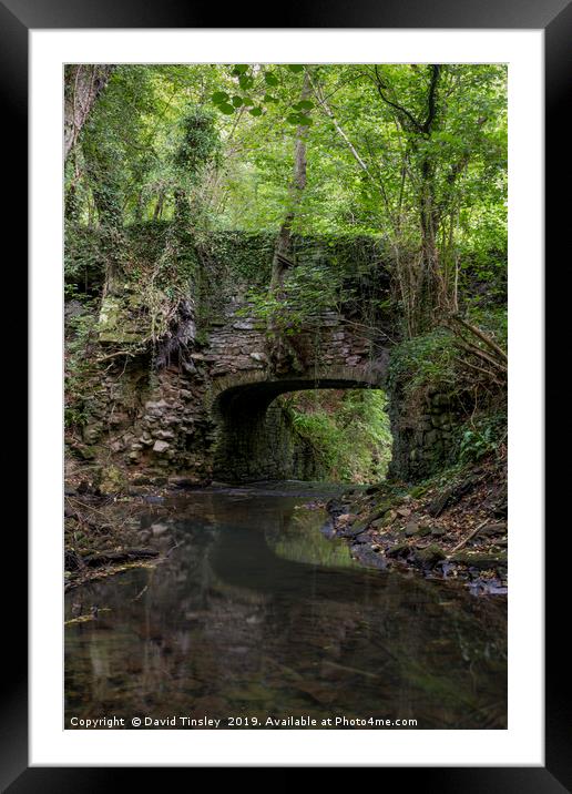 Bridge to Upper Forge Framed Mounted Print by David Tinsley