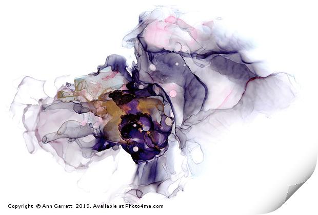 Lilac Ink Art Print by Ann Garrett