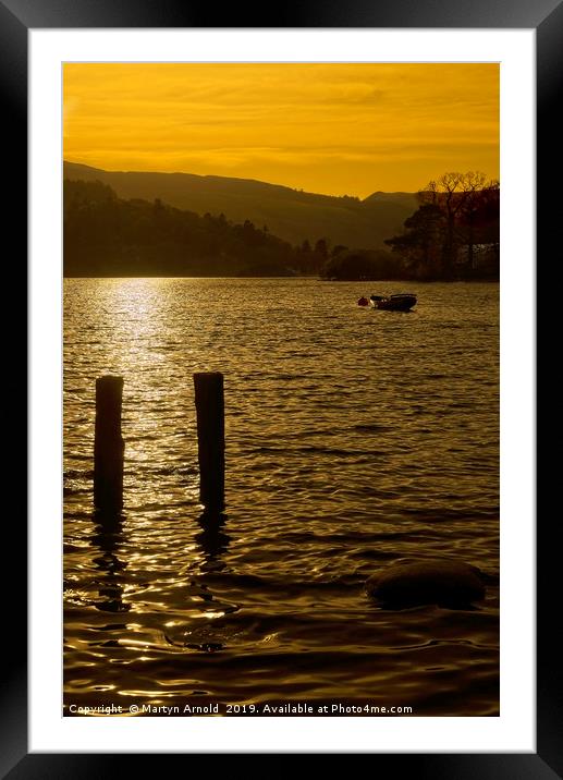 Evening on Derwentwater Framed Mounted Print by Martyn Arnold