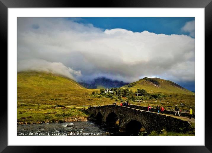 Sligachan Bridge, Isle of Skye. Framed Mounted Print by Lisa PB