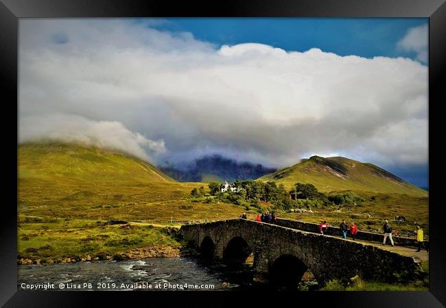 Sligachan Bridge, Isle of Skye. Framed Print by Lisa PB