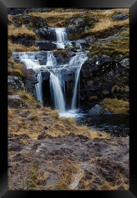 STAGE FALLING Framed Print by andrew saxton