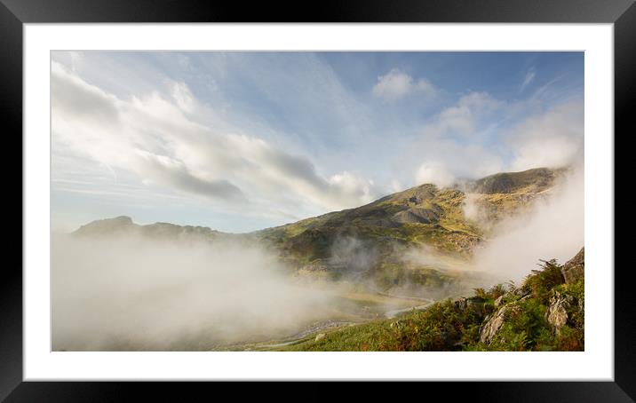 Misty Old Man Framed Mounted Print by Simon Wrigglesworth