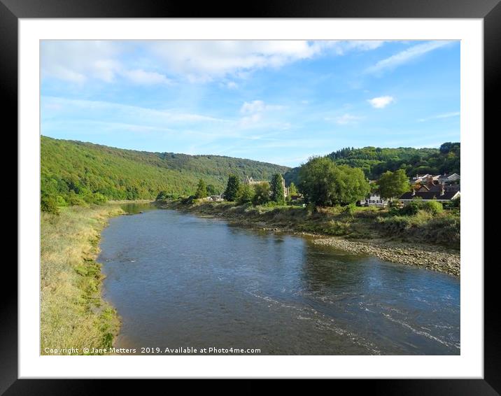 The River Wye Framed Mounted Print by Jane Metters