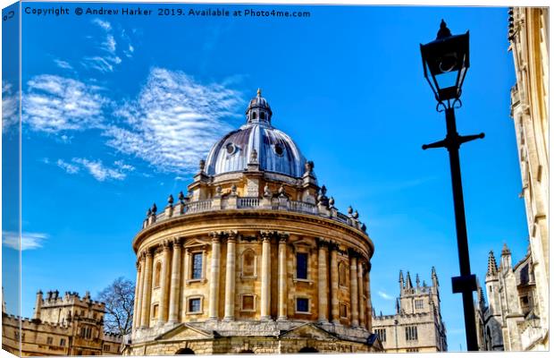 Radcliffe Camera, Oxford, Oxfordshire, UK Canvas Print by Andrew Harker