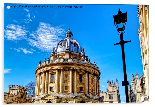 Radcliffe Camera, Oxford, Oxfordshire, UK Acrylic by Andrew Harker
